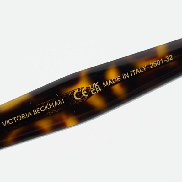 Victoria Beckham VB682S 234 Sunglasses Havana Aviator Frame, Blue Lenses main image 4